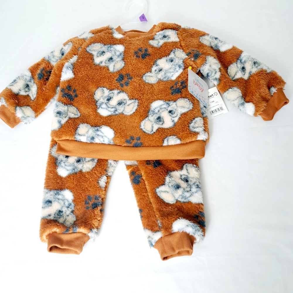 Disney Baby Lion king Toddler Sherpa Fleece Sweatshirt & Jogger 2 Pc Set 12 M